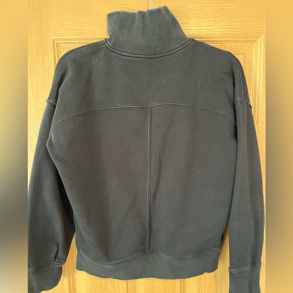 Athleta Top Cozy Karma Quarter Zip Sweatshirt Pullover - Picture 9 of 10